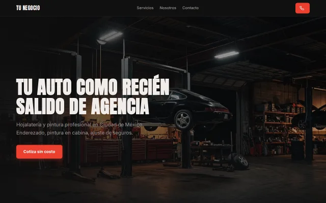 Vista previa de Opción B para Tu Negocio