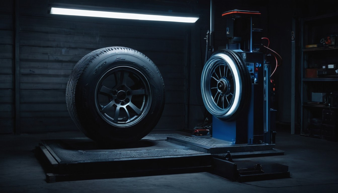 Balanceadora computarizada profesional en vulcanizadora