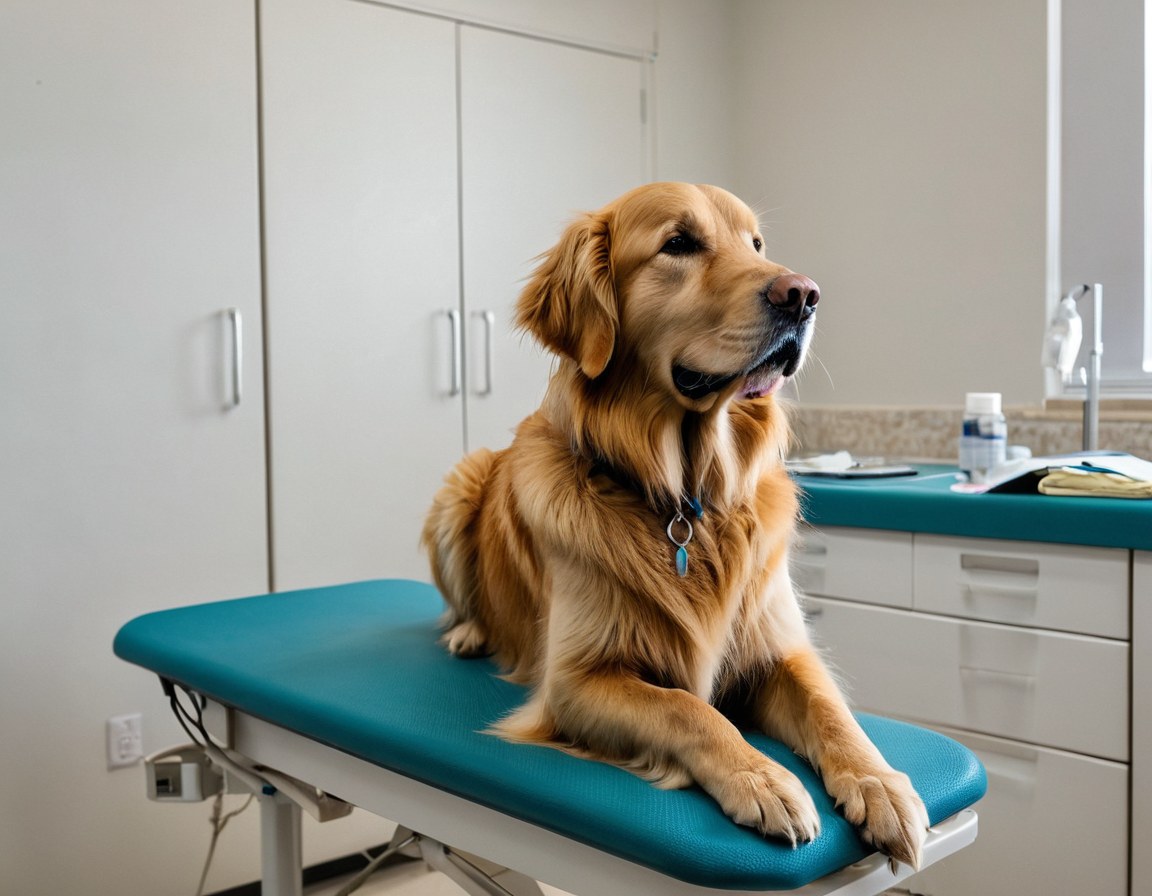 Perro sano en consulta veterinaria en Ciudad de México