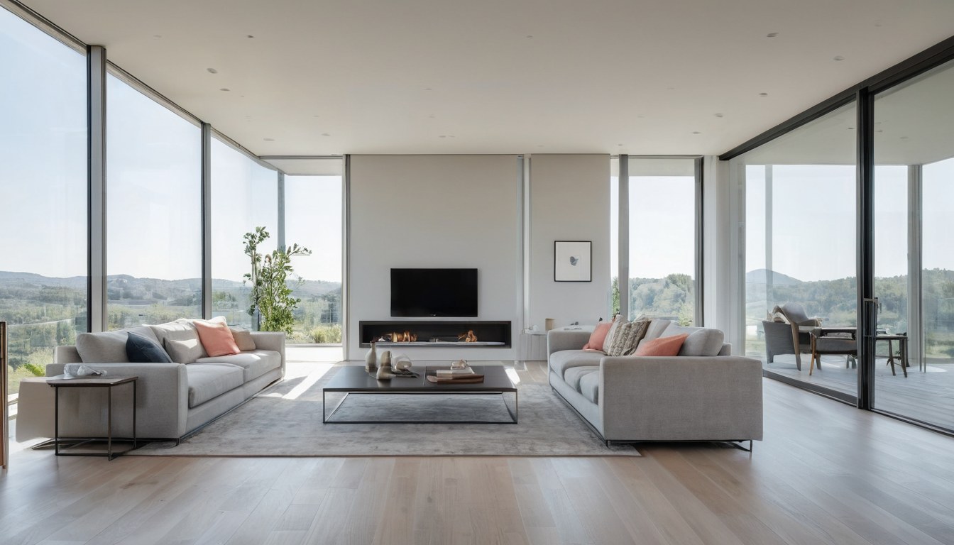 Interior de oficina inmobiliaria