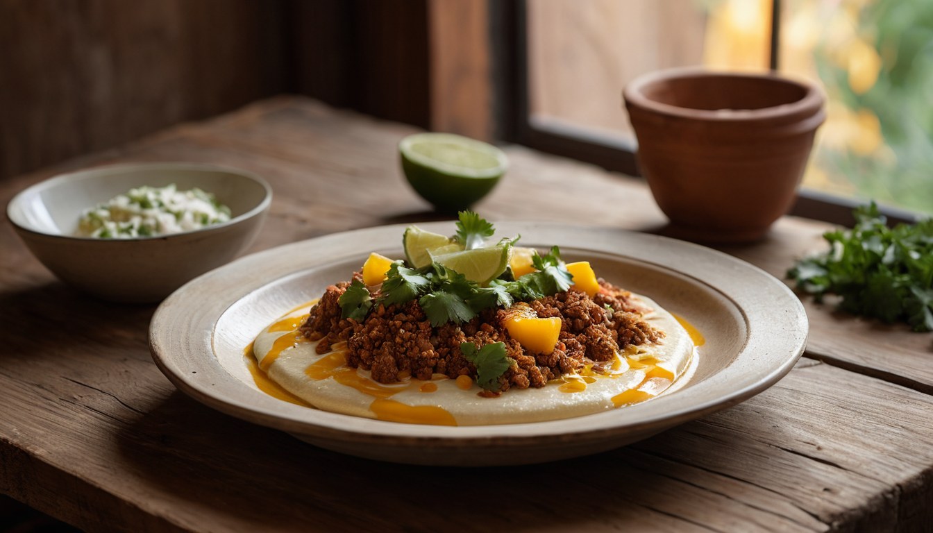 Platillo artesanal en Ciudad de México, preparado con ingredientes frescos