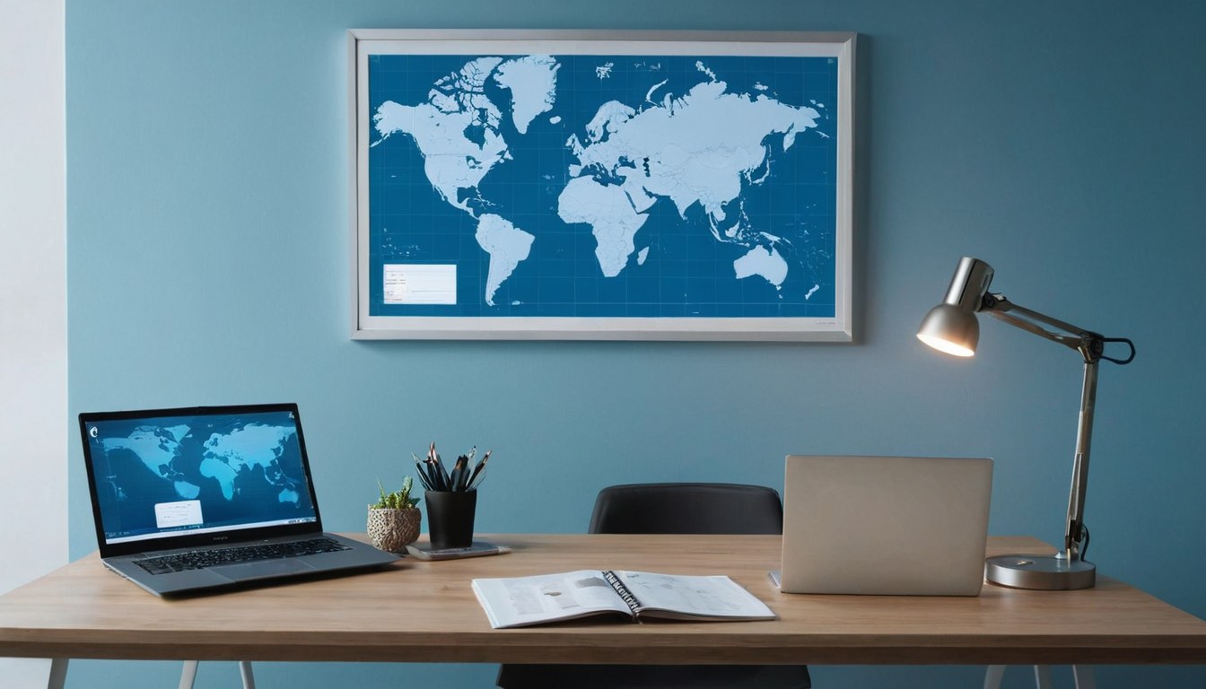 Espacio de trabajo profesional de agencia de viajes en Ciudad de México