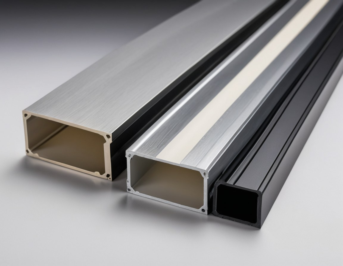 Perfiles de aluminio — acabados anodizado y pintura electrostática