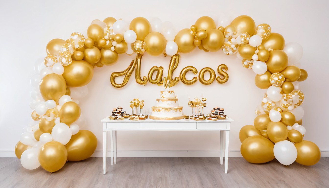 Guirnalda de globos para pared