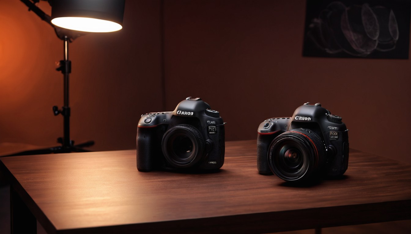 Cámara profesional en estudio fotográfico en Ciudad de México