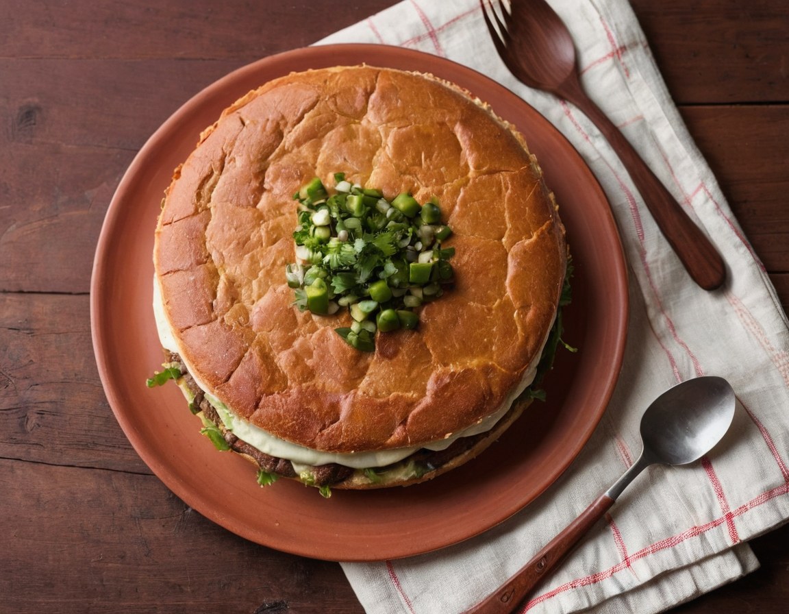 Torta completa con acompañamiento