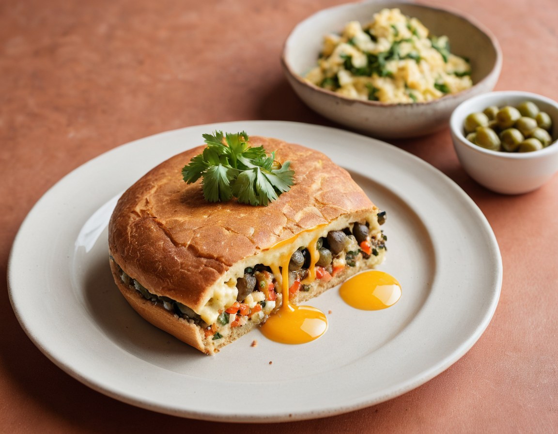 Torta ligera con ingredientes vegetales