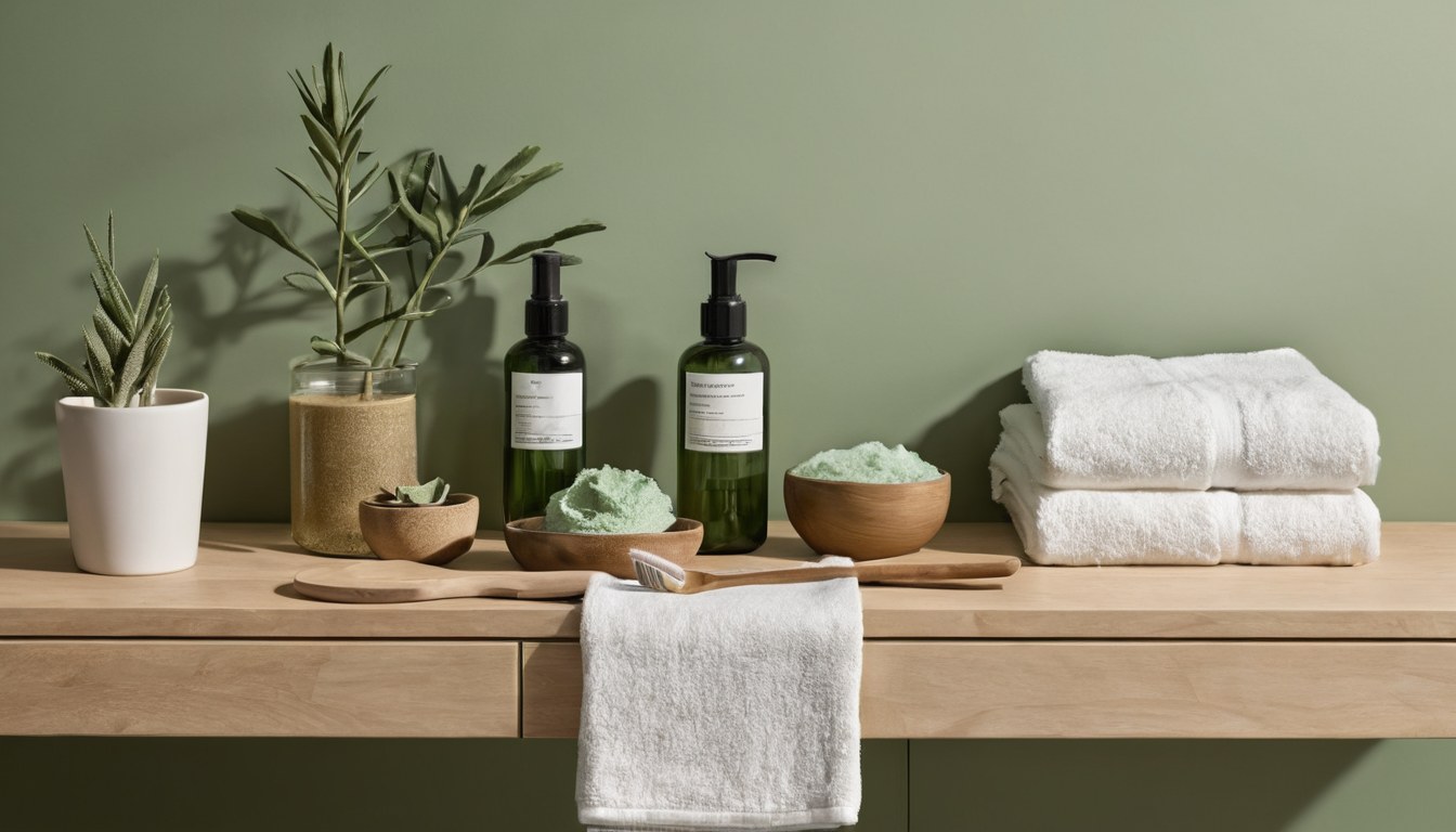 Estación higiénica para limpieza facial profesional