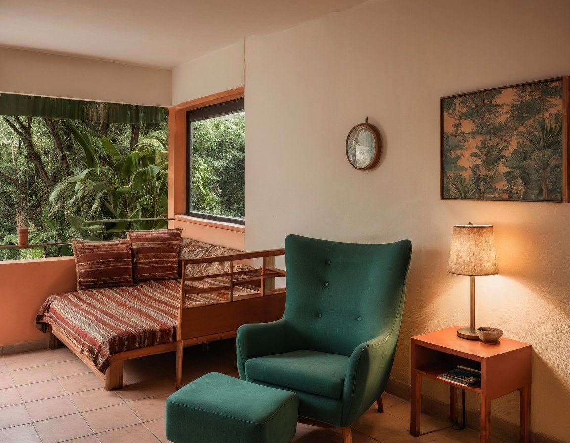 Rincón de descanso en un motel de Ciudad de México