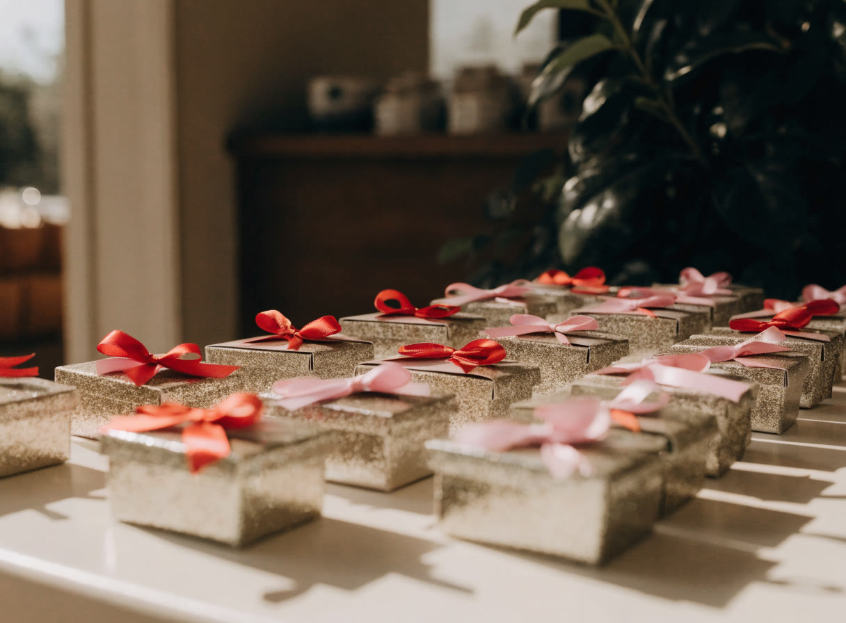 Recuerdos para eventos: ejemplo de regalo y presentación