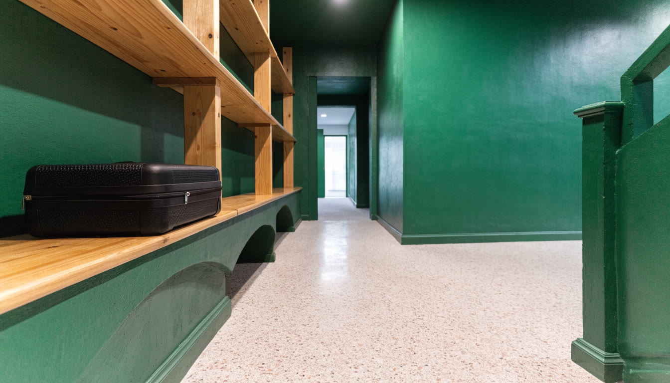 Resguardo temporal de equipaje en un hostal