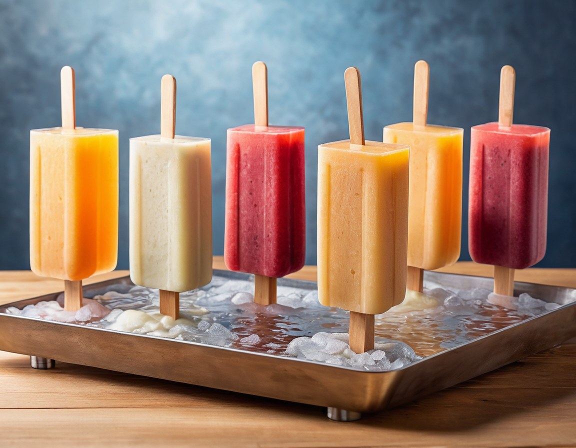 Paletas de agua y crema