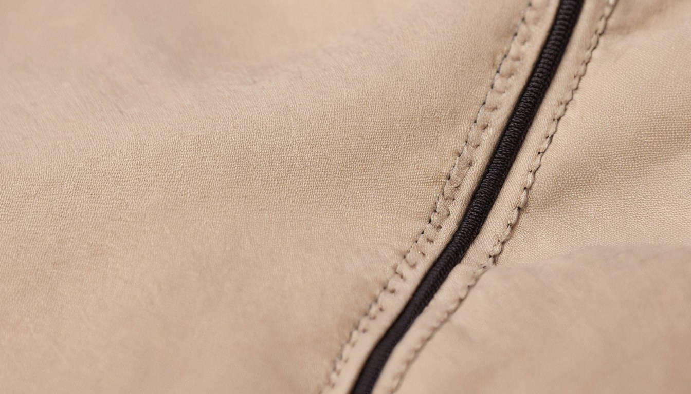 Detalle de lona técnica y costura para Tu Negocio
