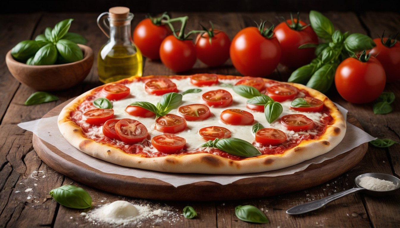 Ingredientes frescos para pizza en Ciudad de México