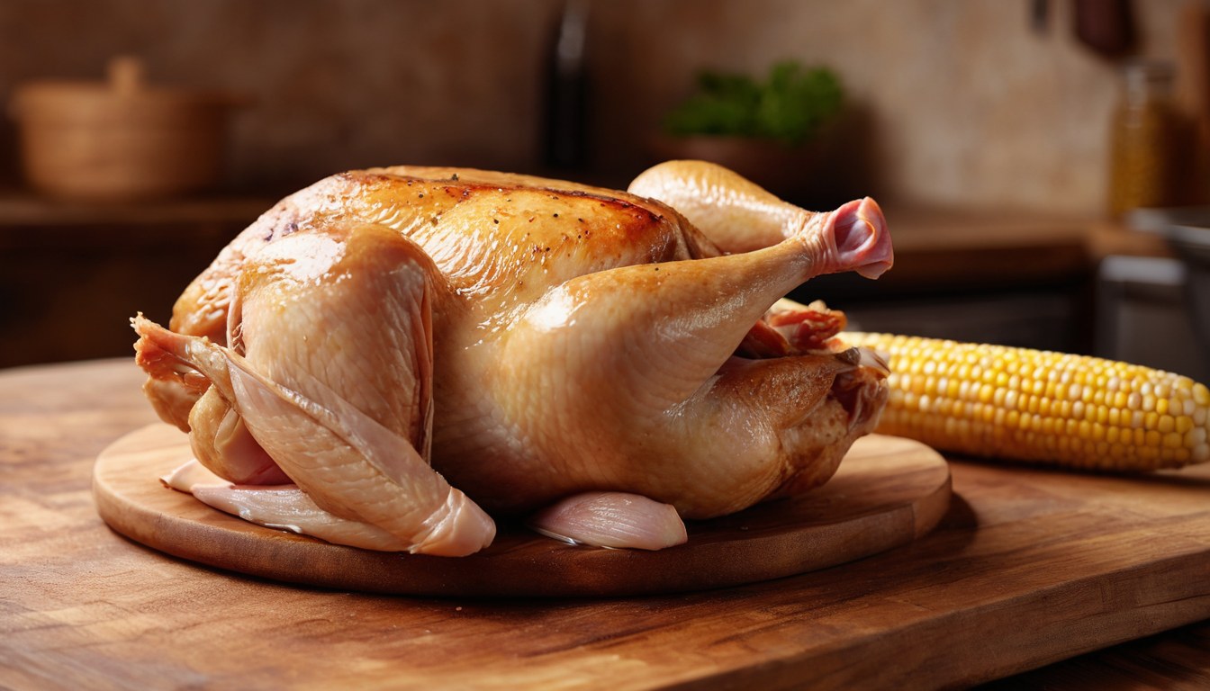 Pollo fresco en mostrador de Tu Negocio en Ciudad de México