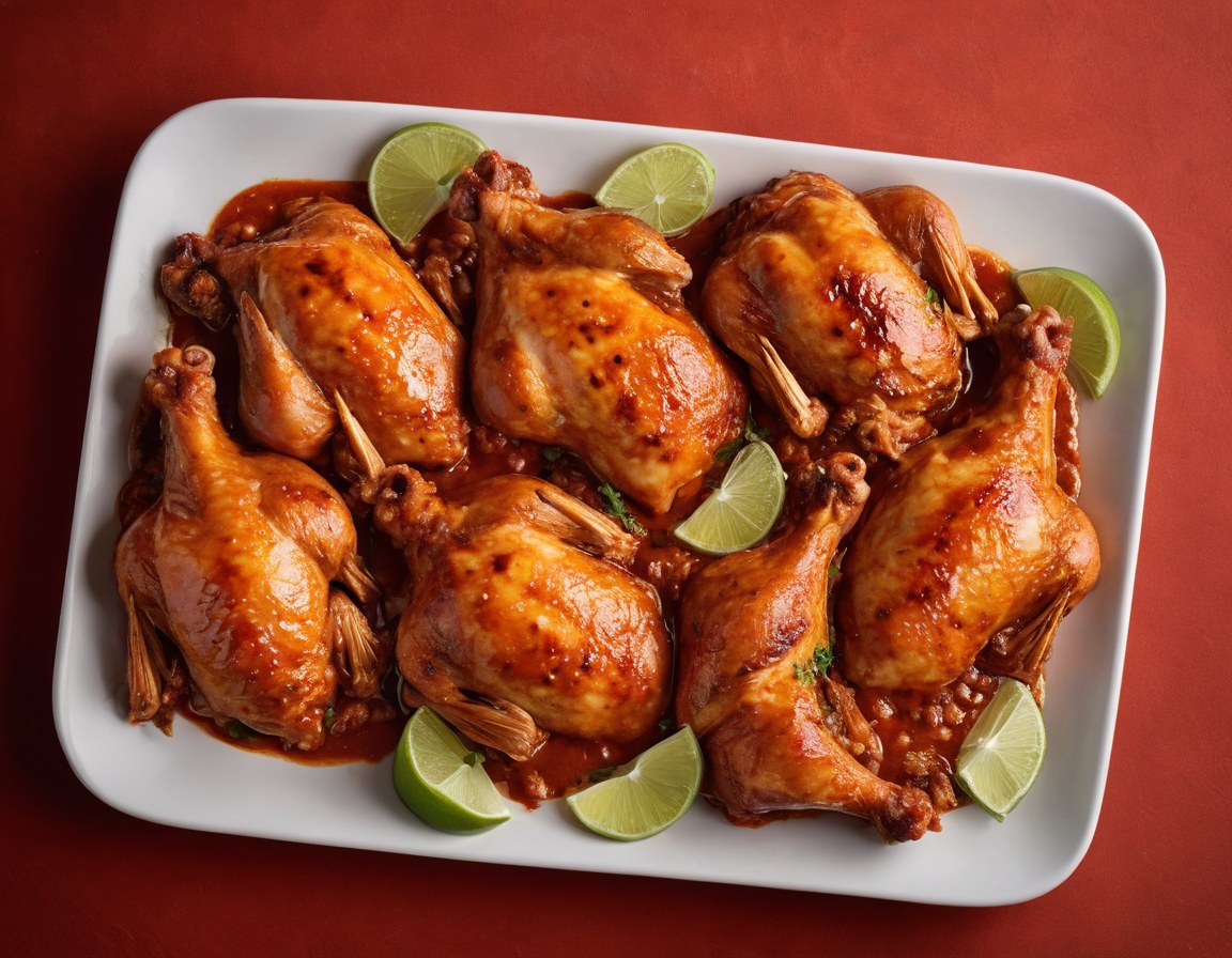 Pollo marinado listo para cocinar