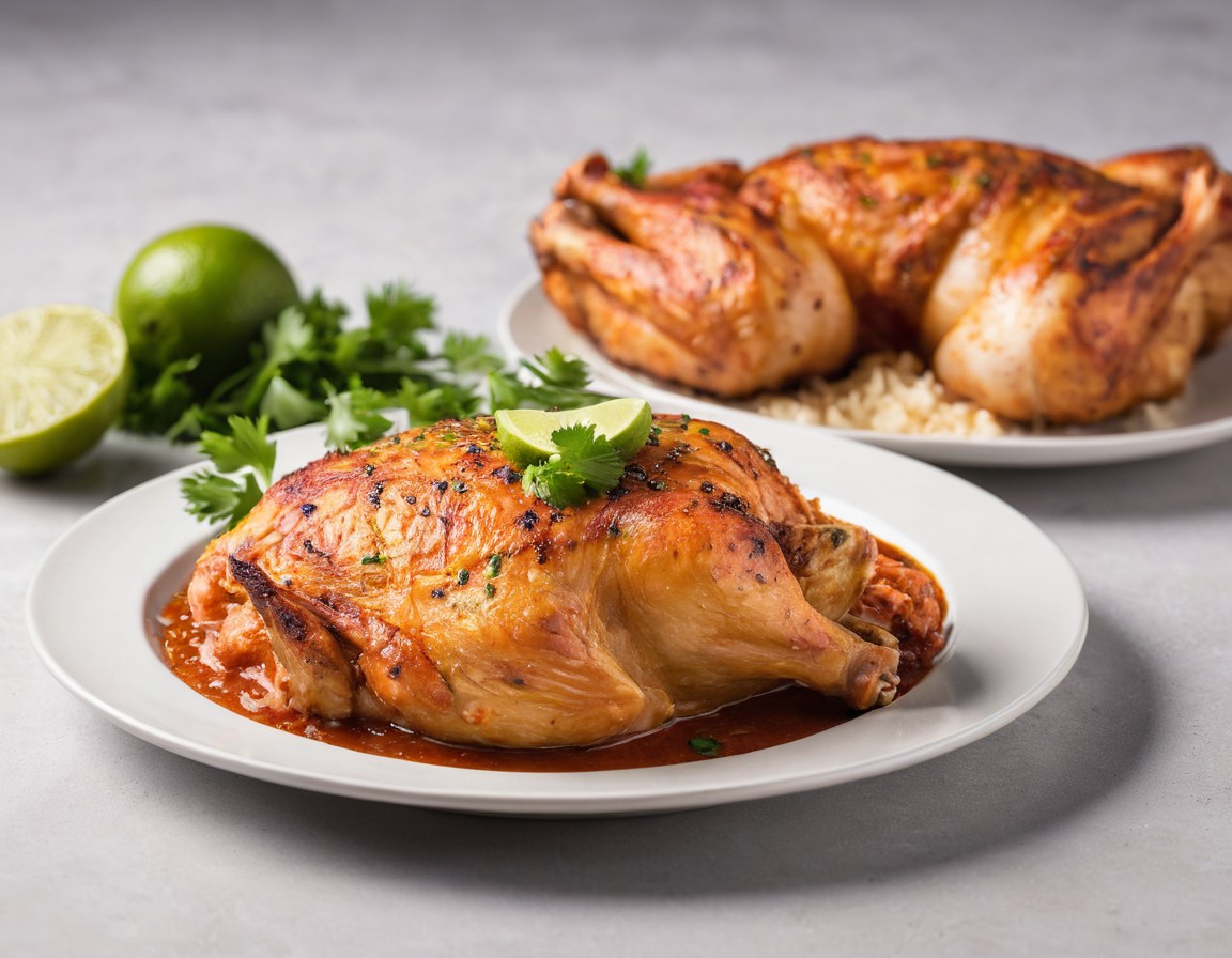 Pollo rostizado entero