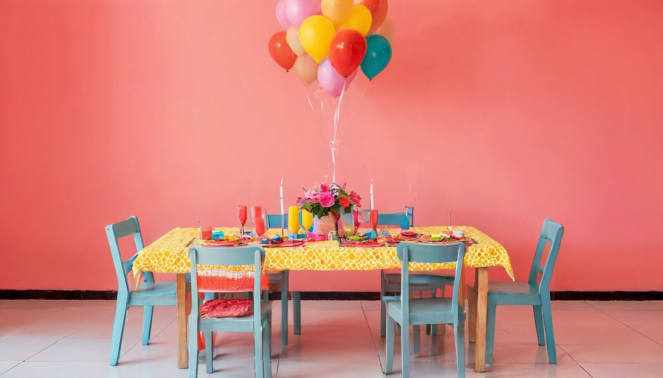 Mesas decoradas para fiesta infantil en Ciudad de México