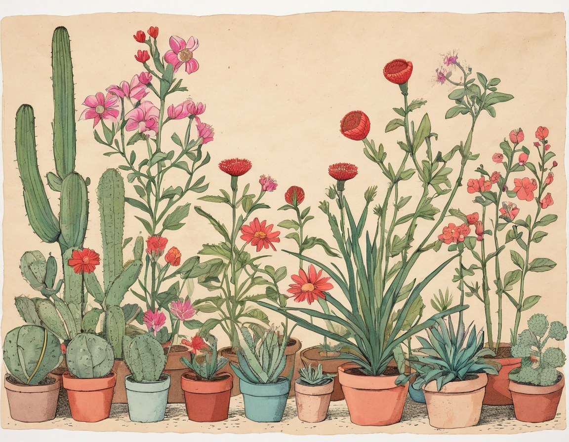 Plantas nativas en flor en un jardín urbano pequeño