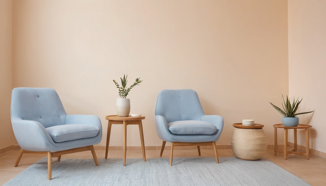 Sala de espera de acupuntura en Ciudad de México — ambiente tranquilo para tu bienestar