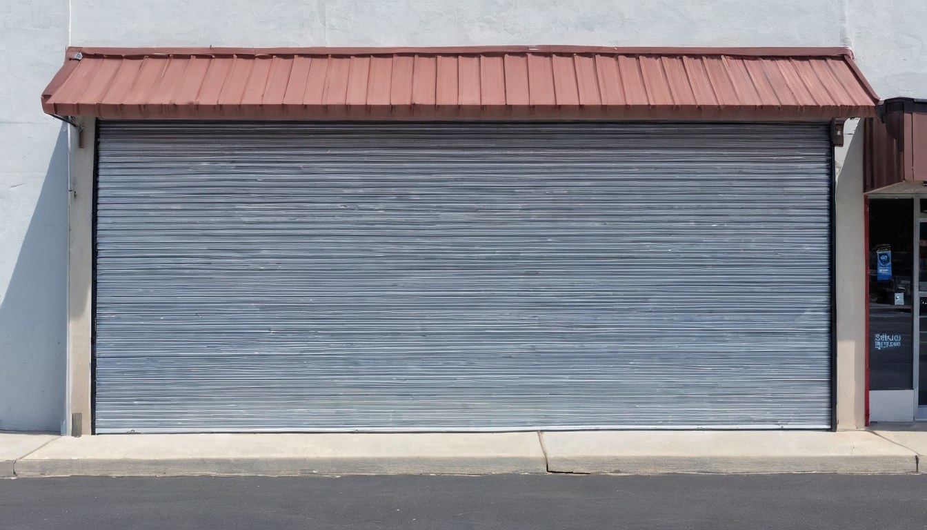 Colocación técnica de guías para una cortina metálica