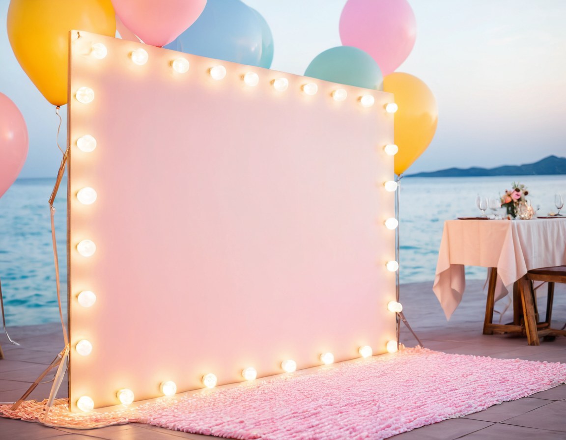 Panel marquee con foquitos